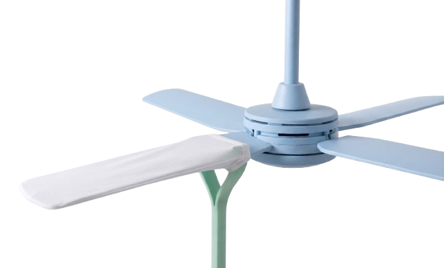 EveryNook Fan Sleeve close up on ceiling fan